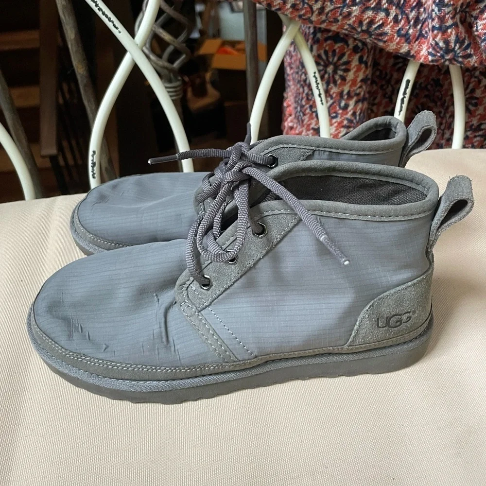 Ugg Neumel Ripstop Chukka Boot Grey Size 6‎